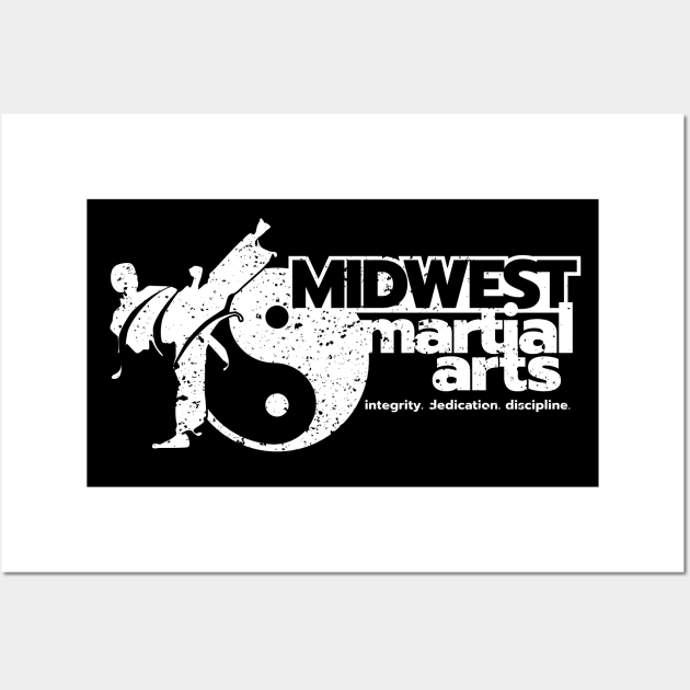 Midwest Martial Arts Distressed Vintage Wall Art by AZTEdesigns